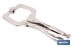 Pinze a scatto con ganasce a forma di C | Non basculanti | Lunghezza: 11” - Cofan