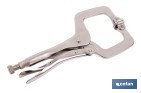 Pinze a scatto con ganasce a forma di C | Non basculanti | Lunghezza: 11” - Cofan