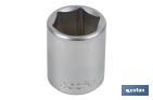 1/4" Drive socket | 6-point socket head | Size from 4 to 14mm - Cofan