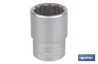 1/2" Drive socket | Bi-hexagonal socket head | Size from 8 to 32mm - Cofan