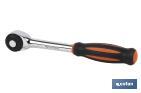 Carraca dual de doble acción | Carraca de 1/4" y de 1/2" | 52 dientes | Giro izquierda y derecha - Cofan