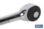 Carraca dual de doble acción | Carraca de 1/4" y de 1/2" | 52 dientes | Giro izquierda y derecha - Cofan