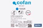 Flacon de poudre bleue de traçage | Pour cordeau | Capacité : 100, 250, 500 ou 1000 - Cofan