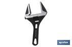 Stubby adjustable wrench | Wide jaw adjustable wrench | Available in various sizes and openings | Chrome-vanadium steel - Cofan