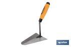 Forged round tip trowel, Catalana Model | Length: 160mm | Suitable for construction industry | Rubber handle - Cofan