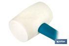 White rubber mallet | Available in three different weights | Rubber head - Cofan