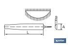 Half-round file | Replaceable and ergonomic handles | Available in various sizes, models and thicknesses - Cofan