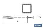 Lima quadrata | Varie dimensioni e modelli | Manici intercambiabili ed ergonomici - Cofan