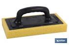 SPONGE FLOAT | SUITABLE FOR CLEANING TILES | SIZE: 280 X 140 X 30MM | POLYETHYLENE HANDLE