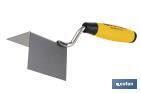 Llana Inoxidable para esquinas exteriores | Con Mango Bicomponente | Medidas 80 X 60 mm - Cofan