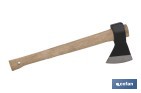 Hudson Bay axe with wooden handle | Versatile tool for different works | Total weight: 4,000g - Cofan