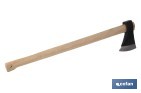 Hudson Bay axe with wooden handle | Versatile tool for different works | Total weight: 4,000g - Cofan