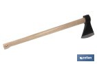 Hudson Bay axe with wooden handle | Versatile tool for different works | Total weight: 4,000g - Cofan