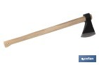 Hudson Bay axe with wooden handle | Versatile tool for different works | Total weight: 4,000g - Cofan