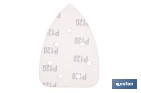 Hojas de lija para lijadora de detalle (Mouse) | Pack de 5 hojas de lija triangulares | Material: óxido de aluminio | Disponibles en diferentes granos - Cofan
