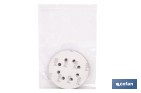 Discos de lija para lijadora Orbital | Pack de 5 hojas de lija redondas | Material: óxido de aluminio | Disponibles en diferentes granos - Cofan