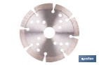 Disco de corte segmentado ventilado | Para ladrillo y hormigón | Corte en seco | Disponible en diferentes medidas - Cofan