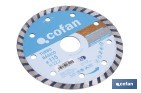 Diamond discs "general construction" base turbo - Cofan