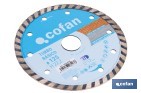 Diamond discs "general construction" base turbo - Cofan
