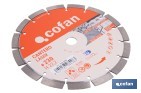 Professional diamons discs "segmented model" - Cofan