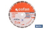 Professional diamons discs "segmented model" - Cofan