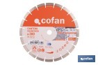 Silent segmented diamond disc - Cofan