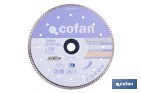 Diamon discs "Extra thin" special for porcellanic material - Cofan