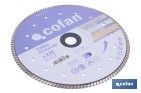 Diamon discs "Extra thin" special for porcellanic material - Cofan