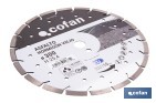 Diamond disc for old concrete and asphalt - Cofan