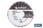 Diamond disc for old concrete and asphalt - Cofan