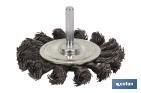 Steel shaft mounted circular brush - Cofan