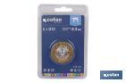 Crimped wire wheel, brass-plated steel - Cofan