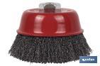 Brosse fil ondulé M14 Acier - Cofan