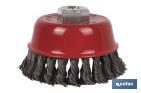 Brosse fil tressé M14 Acier - Cofan