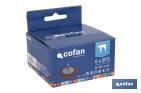 Escova circular com fios de nylon abrasivos | Disponível em diferentes tamanhos | Adequada para polir, esmerilhar, remover ferrugem, etc. - Cofan