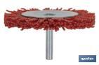 Escova circular com fios de nylon abrasivos | Disponível em diferentes tamanhos | Adequada para polir, esmerilhar, remover ferrugem, etc. - Cofan