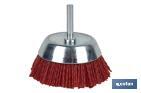 Nylon cup brush | With nylon filaments | Available in different sizes | Suitable for polishing, grinding, removing rust, etc. - Cofan