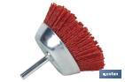 Nylon cup brush | With nylon filaments | Available in different sizes | Suitable for polishing, grinding, removing rust, etc. - Cofan