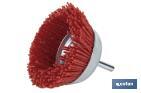Nylon cup brush | With nylon filaments | Available in different sizes | Suitable for polishing, grinding, removing rust, etc. - Cofan