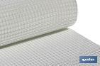 PVC square mesh | Mesh aperture of 20mm | Available in white | Size: 1 x 25mm - Cofan