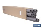 Coquillas aislantes para tuberías | Material: polietileno expandido | Color: gris | Protección térmica y anticorrosión | Disponible en diferentes diámetros y longitudes - Cofan
