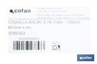 Coquillas aislantes para tuberías | Material: polietileno expandido | Color: gris | Protección térmica y anticorrosión | Disponible en diferentes diámetros y longitudes - Cofan