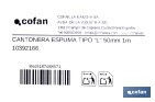 L-shaped foam edge protector | Material: polyethylene | Length: 1 m | Colour: grey | Edge protection - Cofan