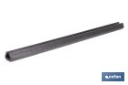 U-shaped foam edge protector | Material: polyethylene | Length: 1 m | Colour: grey | Edge protection | Available in different sizes - Cofan