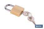 Quality Plus Brass Padlock - Cofan