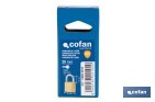 Quality Plus Brass Padlock - Cofan