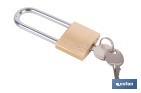 Candado de Latón Arco Largo Quality Plus - Cofan