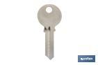 LLAVE EN BRUTO PARA CANDADO ANTIPALANCA QUALITY PLUS COFAN 70-90 MM