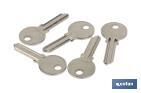 Llave en bruto para candado antipalanca Quality Plus Cofan 70-90 mm - Cofan