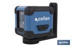 Cross-line laser level | Self-levelling and manual modes | Working range: 30m | Case included - Cofan